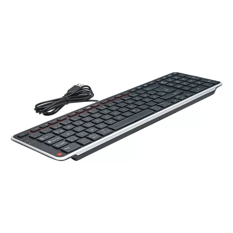 Contour Design Balance Keyboard DE, vads, pilna izmēra (100%), bezvadu, RF bezvadu + USB, QWERTZ, melns