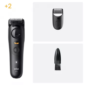 Braun BeardTrimmer 5 BT5500 bārdas trimmeris, akumulators, 20 mm, slapjai un sausai lietošanai, melns