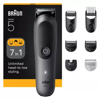 Braun AIO5520 matu griešanas mašīna / bārdas trimmeris melns, pelēks 14 Li-Ion
