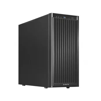 Datora korpuss CHIEFTEC BW-01B-OP Midi Tornis ATX/ITX, atbalsta 6×3.5 collu + 4×2.5 collu, 2×5.25 collu, aizmugurē 1×120 mm, SGCC, melns, 200×510×465 mm