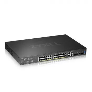 Zyxel GS2220-28HP-EU0101F pārvaldāms tīkla slēdzis L2 Gigabit Ethernet (10/100/1000) Power over Ethernet (PoE) Melns