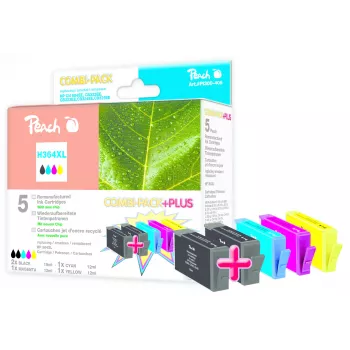 Peach 316405 tintes kasetne 5 gab. Melna, Ciāna, Fuksīna, Dzeltena