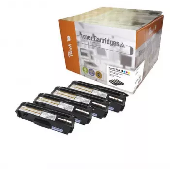 Peach Combi Pack, saderīgs ar TN-328, 6000 lapas, 6000 lapas, Melns, Ciāns, Fuksīns, Dzeltens, 4 gab.