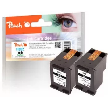 Peach 319611 tintas kasetne 2 gab. saderīga standarta iznākuma melna