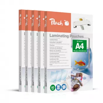 Peach 510033 laminēšanas kabatiņas A4, 500 gab.