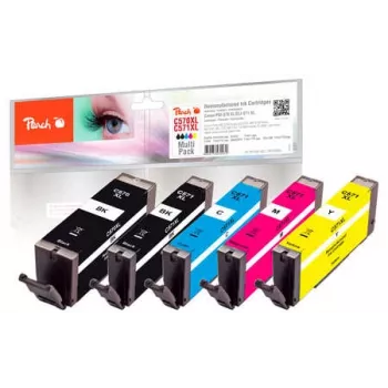 Peach Multi Pack, saderīgs ar Canon PGI-570XL, CLI-571XL