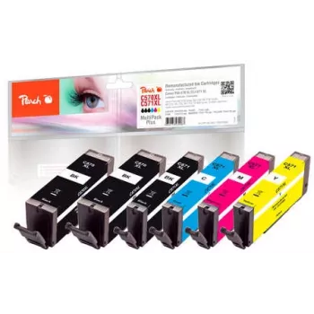 Peach Multi Pack Plus, saderīgs ar Canon PGI-570XL*2, CLI-571XL