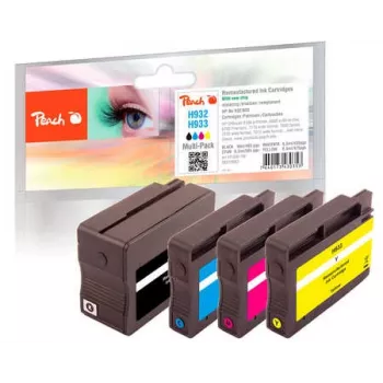 Peach 0F319883 tintas kasetne 4 gab. Melna, Zila, Violeta, Dzeltena