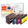 Peach 0F319883 tintas kasetne 4 gab. Melna, Zila, Violeta, Dzeltena