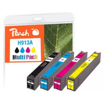 Peach PI300-744 saderīga tintes kasetne 4 gab. Melna, Ciāna, Fuksīna, Dzeltena