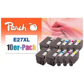 Peach 0F319986 tintas kasetne 10 gab. Melna, Ciāna, Fuksīna, Dzeltena