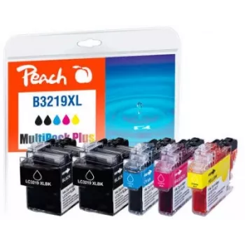 Peach PI500-246 tintas kasetne 5 gab. Melna, Ciāna, Fuksīna, Dzeltena