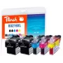 Peach PI500-246 tintas kasetne 5 gab. Melna, Ciāna, Fuksīna, Dzeltena