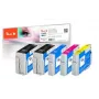Peach PI200-631 tintas kasetne 5 gab. Melna, Ciāna, Fuksīna, Dzeltena