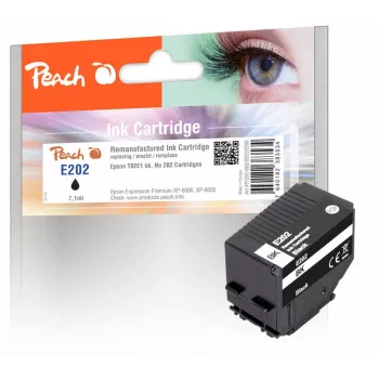 Peach PI200-668 tintas kasetne, 1 gab., saderīga, standarta ietilpība, melna