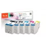 Peach 320402 tintas kasetne 5 gab. saderīga augstas ražības (XL) melna, koraļļu, magenta, foto melna, dzeltena
