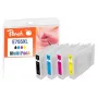 Peach PI200-724 tintas kasetne 4 gab. Komplekts High (XL) Yield Melna, Ciāna, Fuksīna, Dzeltena