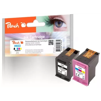 Peach PI300-1045 tintas kasetne 2 gab. Kompatibla Melna, Ciāna, Fuksīna, Dzeltena