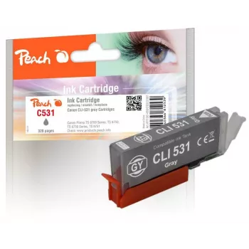 Peach PI100-499 pelēka tintes kasetne, standarta ietilpība, 1 gab.