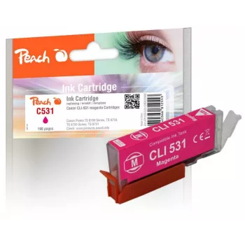 Peach PI100-501 tintas kasetne 1 gab. Savietojama Standarta ietilpiba Magenta