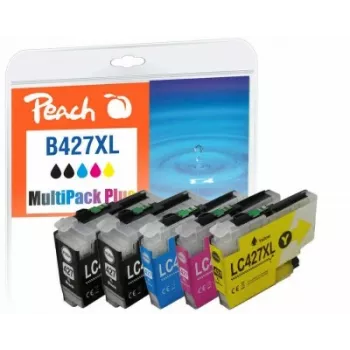Peach PI500-402 tintas kasetne 6 gab. Saderīga Augstas (XL) ražības Melna, Ciāna, Fuksīna, Dzeltena