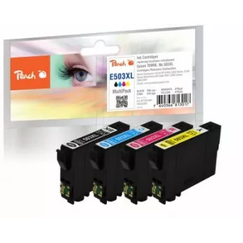 Peach PI200-994 tintas kasetne 4 gab. Kompatibla Augstas (XL) ražības Melna, Ciāna, Fuksīna, Dzeltena
