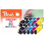Peach PI100-437 tintas kasetne 10 gab. Savietojama Papildu (Super) Augstas ietilpibas Melna, Ciāna, Fuksīna, Foto zila, Dzeltena