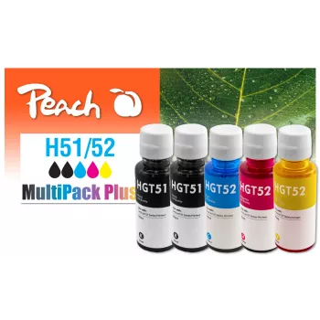 Peach 321285 tintes kasetne 5 gab. Savietojama Standarta ietilpiba Melna, Ciāna, Fuksīna, Dzeltena