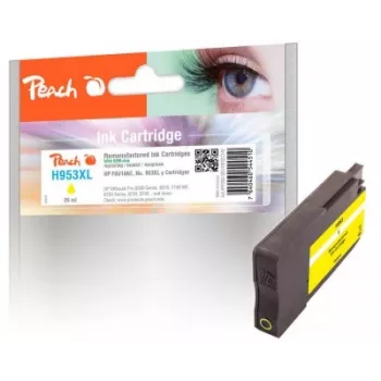 Peach PI300-931 dzeltenā tintes kasetne, saderīga, augstas ražības (XL), 1 gab.