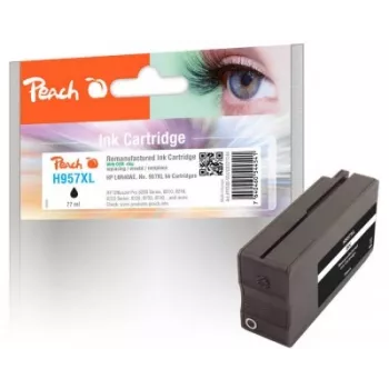 Peach PI300-934 saderīga melna tintes kasetne, 1 gab.