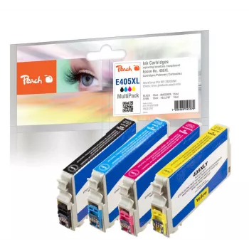 Peach PI200-908 tintas kasetne 4 gab. saderīga Augstas (XL) ietilpības Melna, Ciāna, Fuksīna, Dzeltena