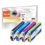 Peach PI200-908 tintas kasetne 4 gab. saderīga Augstas (XL) ietilpības Melna, Ciāna, Fuksīna, Dzeltena