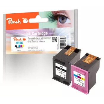 Peach PI300-948 tintas kasetne 2 gab. Savietojama Melna, Fuksīna, Dzeltena, Ciāna