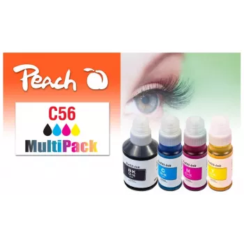 Peach 321697 kasetnes 4 gab. saderīgas standarta ietilpība melna, ciāna, fuksīna, dzeltena