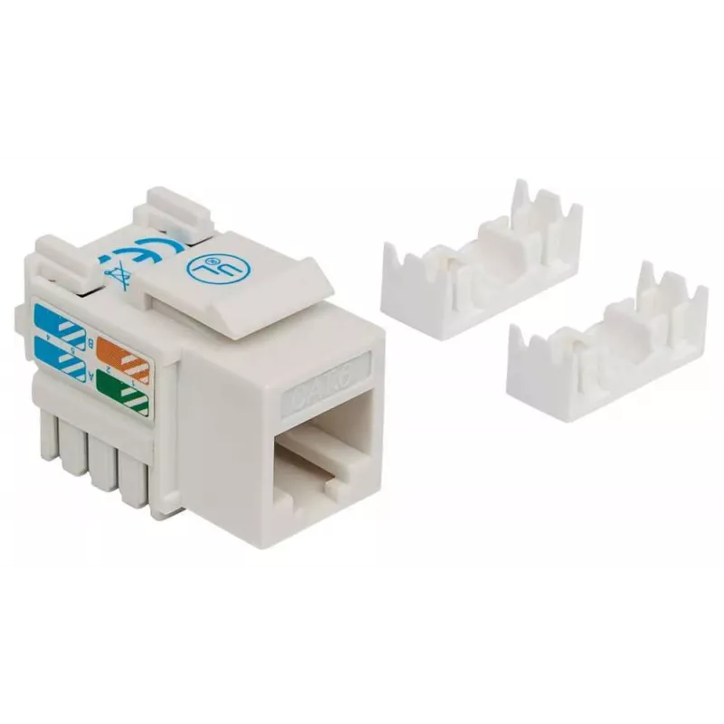 Intellinet Keystone Jack, Cat6, UTP, Punch-down, Balts, Plakans