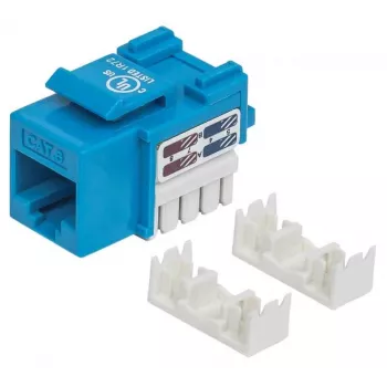 Intellinet Keystone Jack, Cat6, UTP, Punch-down, Zils