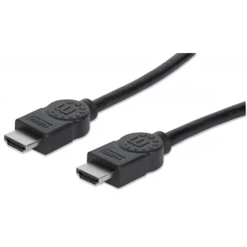 Manhattan HDMI 4K@30Hz kabelis ar Ethernet, 1m, Melns