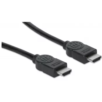 Manhattan HDMI 4K@30Hz kabelis ar Ethernet, 1m, Melns