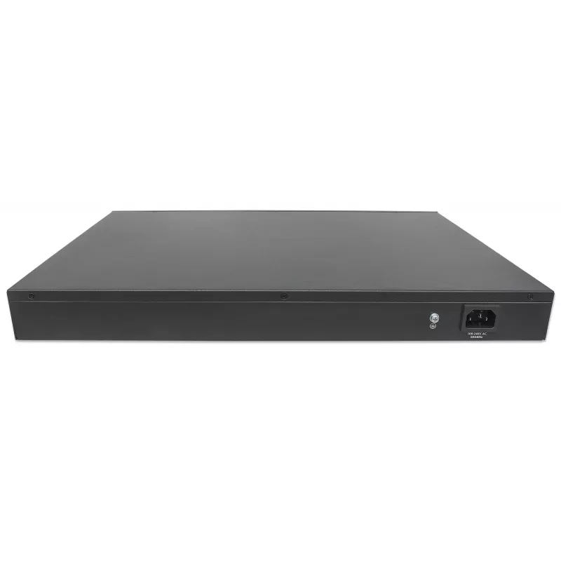 Intellinet 48-Portu Gigabit Ethernet Slēdzis ar 10 GbE Augšsaiti, 48 x 10/100/1000 Mbps RJ45 Porti & 2 x 10 GbE SFP+ sloti, IEEE 802.3az (Energy Efficient Ethernet), 19 inch Rackmount, Metāls (Euro 2-pin spraudnis)