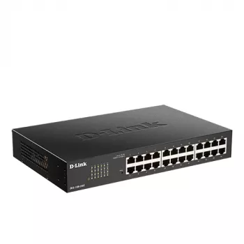D-Link 24-Port Gigabit Smart Managed Switch, Pārvaldāms, L2, Gigabit Ethernet (10/100/1000), Rack stiprinājums, 1U