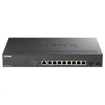 D-Link DMS-1250-10SP/E tīkla slēdzis, pārvaldāms, 2.5G Ethernet (100/1000/2500), PoE, melns