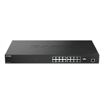 D-Link 18-Portu 2.5G Multi-Gigabitu viedais pārvaldāmais slēdzis ar 2 x 10G SFP+ portiem