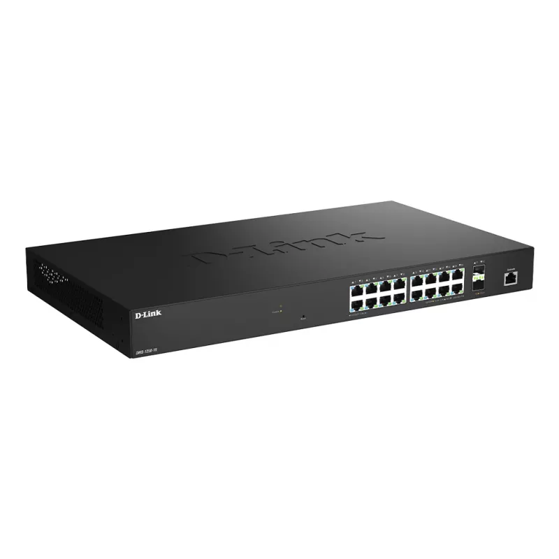 D-Link 18-Portu 2.5G Multi-Gigabitu viedais pārvaldāmais slēdzis ar 2 x 10G SFP+ portiem