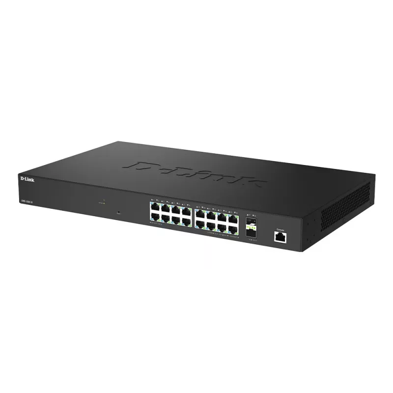 D-Link 18-Portu 2.5G Multi-Gigabitu viedais pārvaldāmais slēdzis ar 2 x 10G SFP+ portiem
