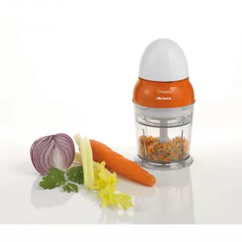 Ariete Choppy smalcinātājs, 0.25 L, 4.22 kg, oranžs, balts, nerūsējošs tērauds, 100 mm, 100 mm