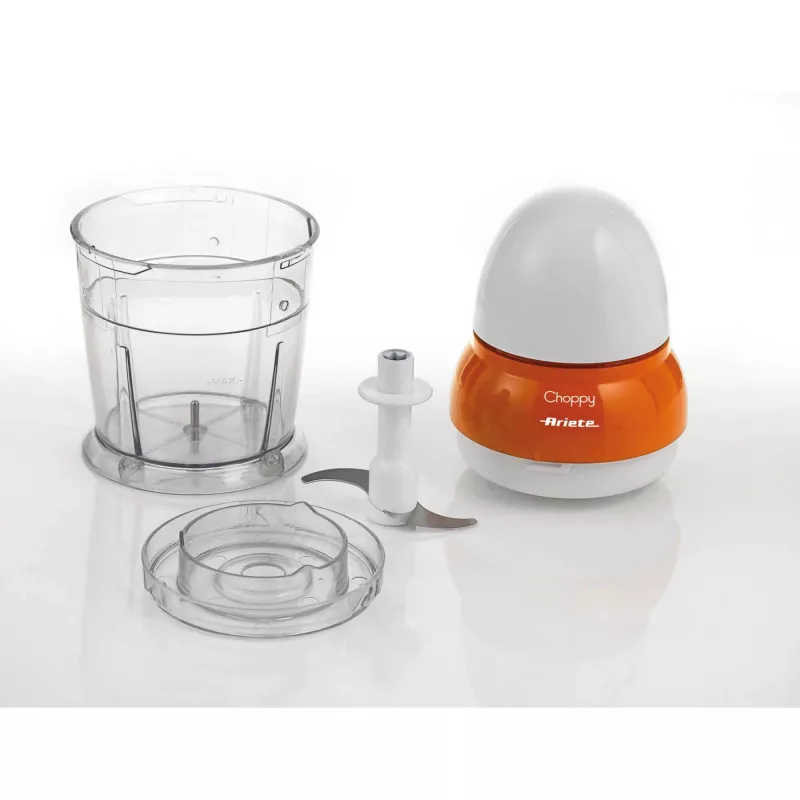 Ariete Choppy smalcinātājs, 0.25 L, 4.22 kg, oranžs, balts, nerūsējošs tērauds, 100 mm, 100 mm