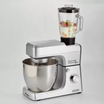 Ariete 1598 Gourmet Professional 7L Metāla planetārais mikseris ar blenderi - Nerūsējošā tērauda bļoda - 7 L - Stikla krūze - 1200 W - 6 ātrumi