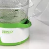 Ariete 911 Healthy Steam - Elektriskais tvaikonis - 3 grozi - Rīsa trauks - Taimeris 60' - 800 W - 9 litri - Balts un zaļš
