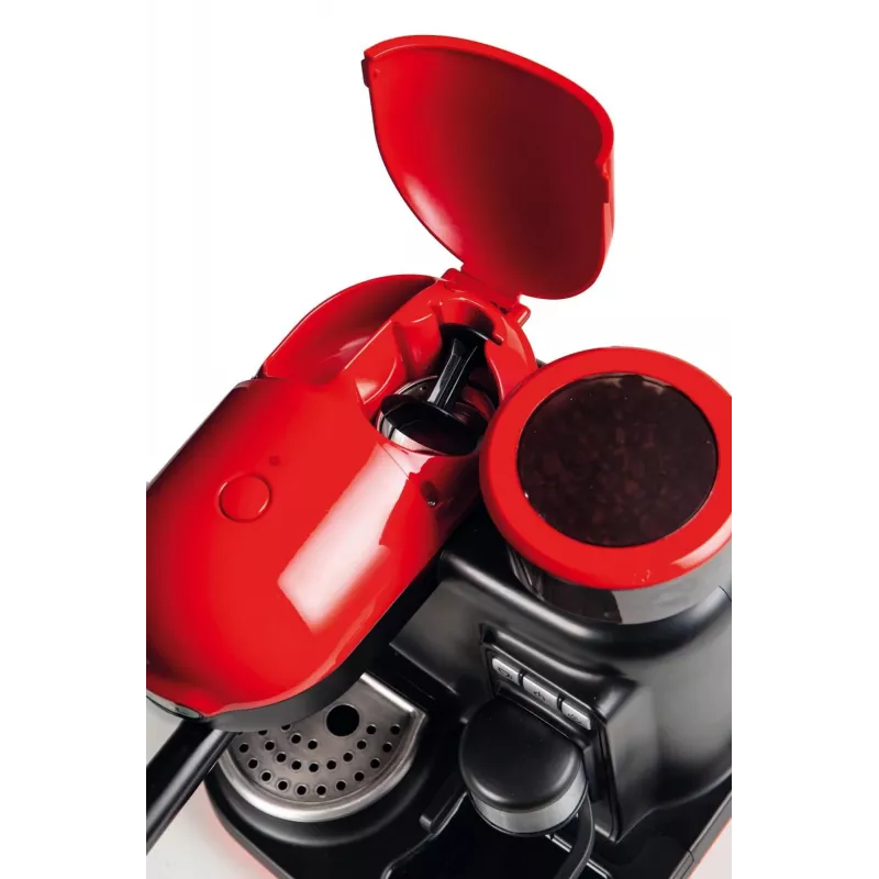 Ariete 1318 Moderna Espresso kafijas automāts ar iebūvētu dzirnaviņām, 1080 W, 800 cc, sarkans