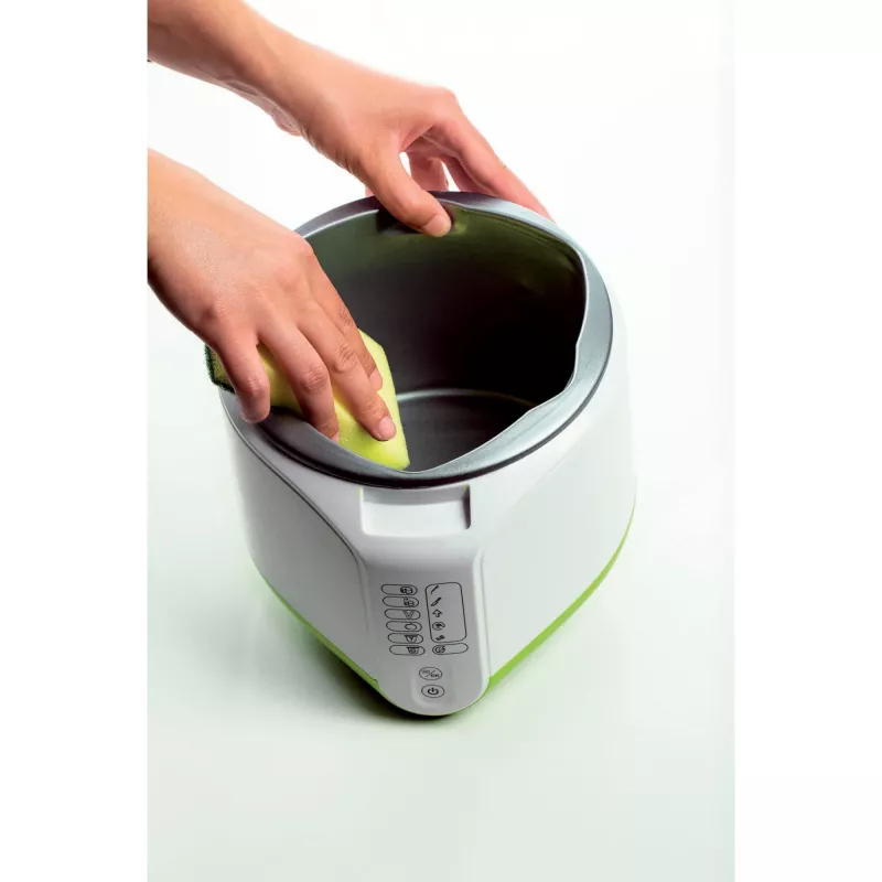 Ariete 615 B-Cheese Siera un Jogurta Pagatavošanas Ierīce, 6 Ieprogrammētas Programmas, Noņemams Nepiedegošs Grozs, Piemērota Vegāniem un Cilvēkiem ar Pārtikas Nepanesību, Bagātīga Receptes Grāmata, 500 W, Balta/Zaļa